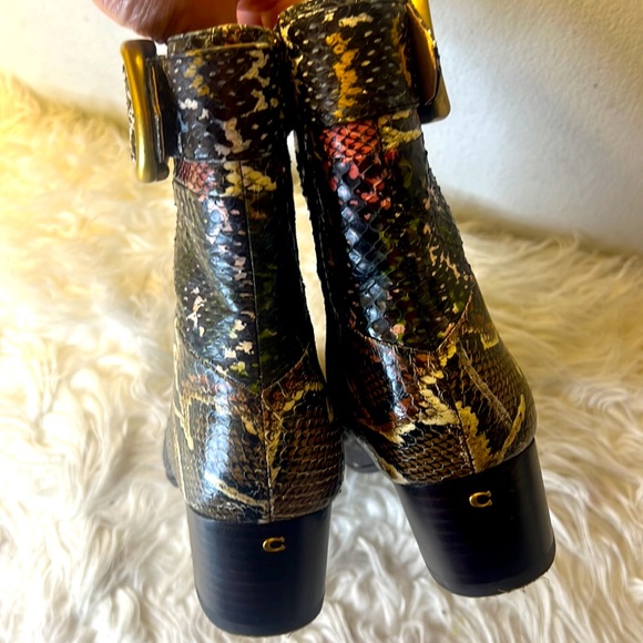 Coach Cassandra Hand painted booties size 7.5 - Picture 10 of 14